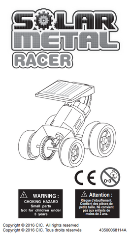 FREE Download Rookie Solar Racer V2 Kit Instruction Manual in English
