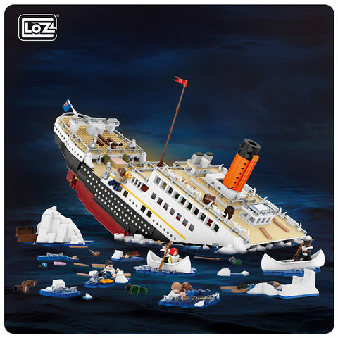 Sinking Titanic | LOZ 1060 Mini Block Movie Scene Set for Ages 14+