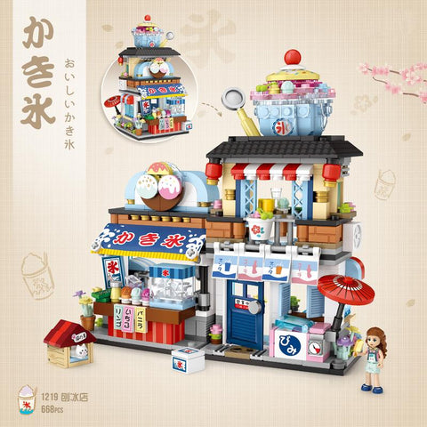 Shaved Ice Shop | LOZ 1219 Building Bricks Mini Street Set for Ages 10+