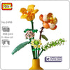 Hibiscus Lily Daisy Hydrangea Model | LOZ 1658 Mini Block Building Bricks Set Eternal Flower for Ages 10+