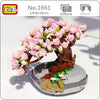 Sakura Cherry Blossom Bonsai | LOZ Mini Block Building Bricks Eternal Plant Pot Set for Ages 10+