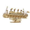 Cruise Ship | ROKR 3D Wooden Puzzle TG306 Wooden Model Ship Hand-Made Craft Gift & Decoration