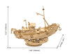 Fishing Ship | ROKR 3D Wooden Puzzle TG308 Wooden Model Ship Hand-Made Craft Gift & Decoration