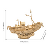 Fishing Ship | ROKR 3D Wooden Puzzle TG308 Wooden Model Ship Hand-Made Craft Gift & Decoration