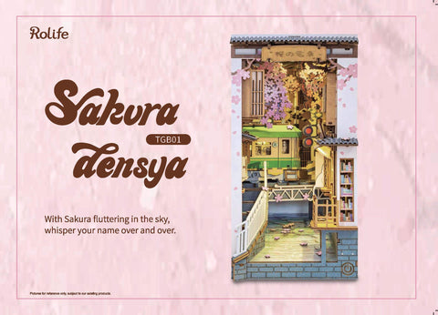 Free Download-RTGB01 - Sakura Tram | Robotime Rolife TGB01 DIY Miniature Book Nook Manual