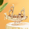 Japanese Diplomatic Ship | ROKR 3D Wooden Puzzle TG307 Wooden Model Ship Hand-Made Craft Gift & Decoration