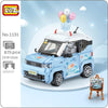 Blue Mini Car | LOZ Mini Block Building Bricks Set Vehicle Model for Ages 10+