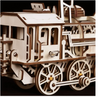 Wooden Mechanical Gears - Locomotive LK701