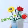 Sunflower Rose Saffron Hypericum | LOZ 1659 Mini Block Eternal Flower Set for Ages 10+