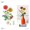Sunflower Rose Saffron Hypericum | LOZ 1659 Mini Block Eternal Flower Set for Ages 10+