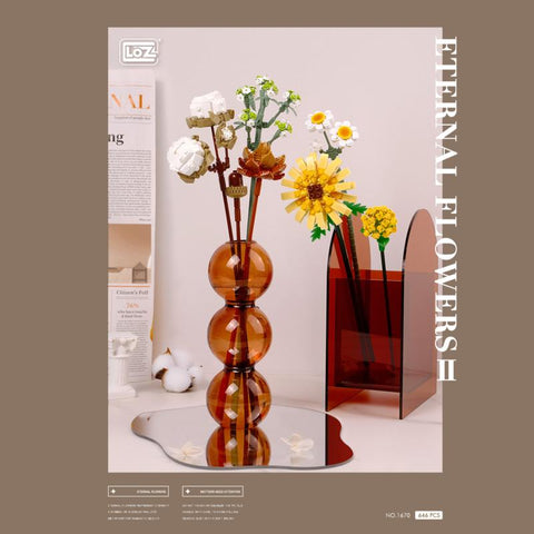Cotton Bouquet | LOZ 1670 Mini Block Eternal Flower II Set for Ages 10+