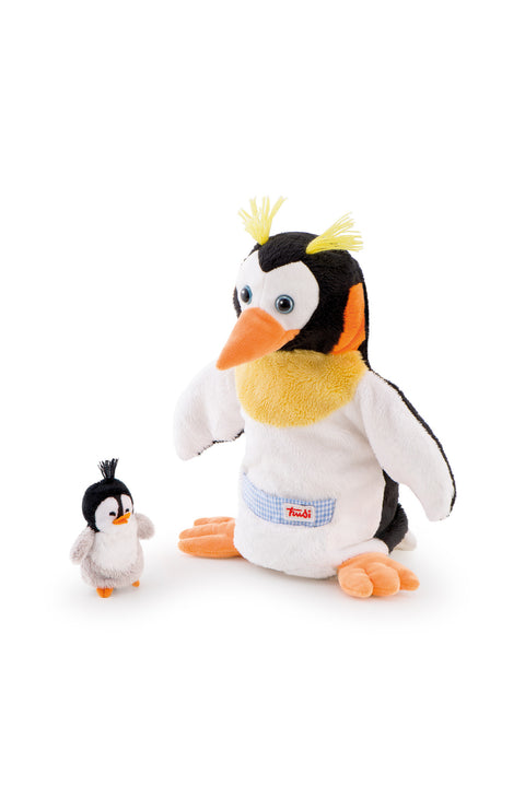 Trudi Hand Puppet Penguin & Baby Plush Toy - SuperSmartChoices