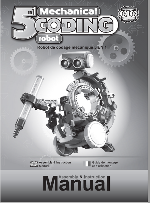 FREE Download 5 in 1 Coding Robot  Instruction Manual in English