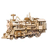 Wooden Mechanical Gears Robotime 3D Puzzle DIY Movement Assembled Wooden Jointed Locomotive Model