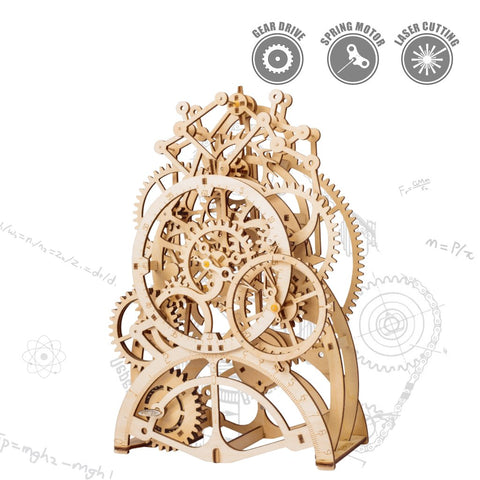 Robotime - Mechanical Pendulum Clock 3D Wooden Puzzle (170 Pieces)