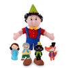 Pinocchio hand and finger puppet set