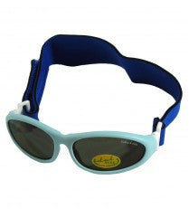 Idol Eyes Baby Wrapz Sunglasses Rubber Frame With Headband - Light Blue