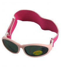 Idol Eyes Baby Wrapz Sunglasses Rubber Frame With Headband - Light Pink