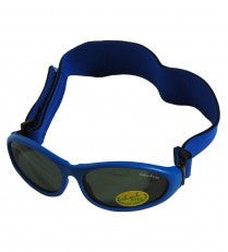 Idol Eyes Baby Wrapz Sunglasses Rubber Frame With Headband - Blue