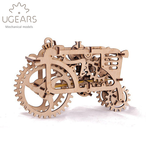 Wooden Mechanical Gears  97pcs DIY Wooden Tractor Mechanical Transmission Model Assembly Puzzle Toy